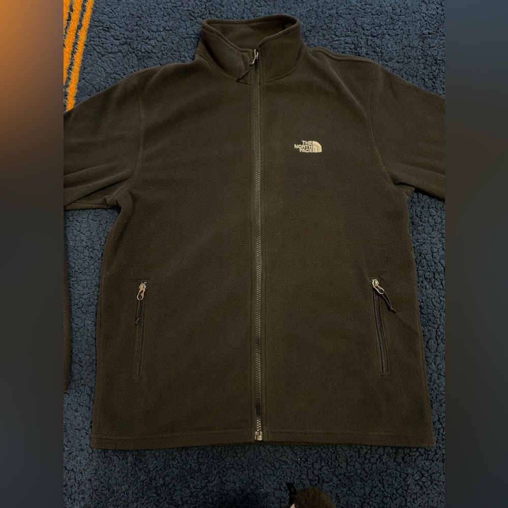 The north face full zip fleece jacket